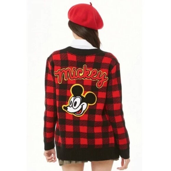 Disney Forever21 Mickey Mouse Cardigan S - Picture 1 of 10
